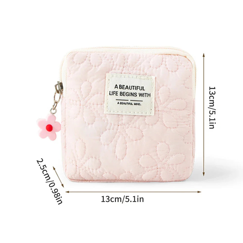 Women's Mini Travel Cosmetic Bag – Makeup & Card Organizer