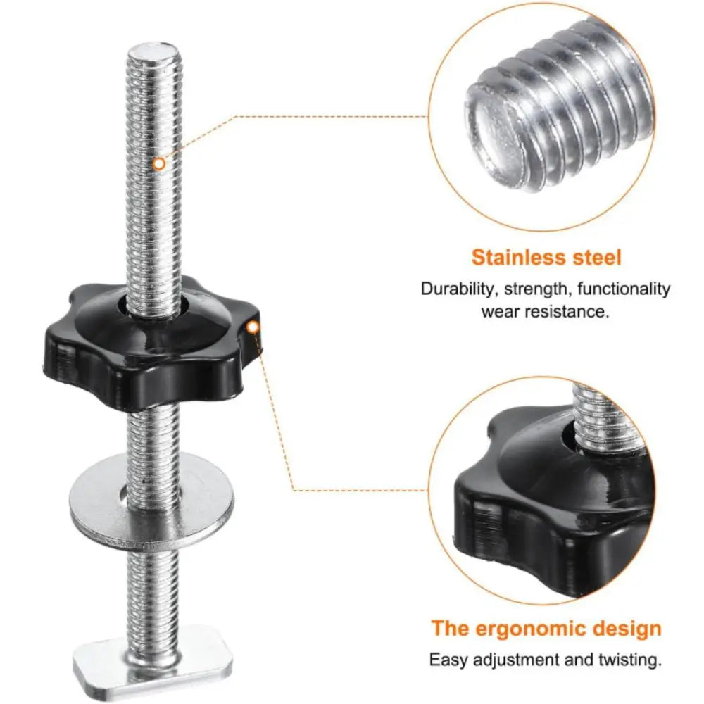 M8x100mm T-Slot Star Knob Screw | T-Track Woodworking Fixture