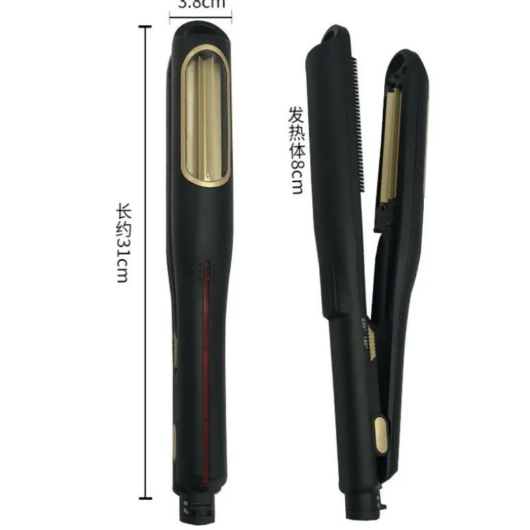 Ion Automatic Crimping Hair Iron Curler Professional Hair Curler Corn Perm Splint Wave Board Tourmaline Iron Styling Tool Peaceful Pleasures Health and Wellness Gold UK