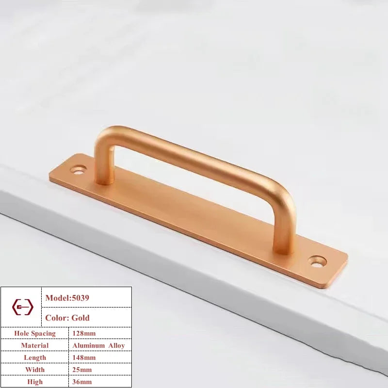 Aluminium Alloy Barn Door Cabinet Handle & Drawer Pull Set