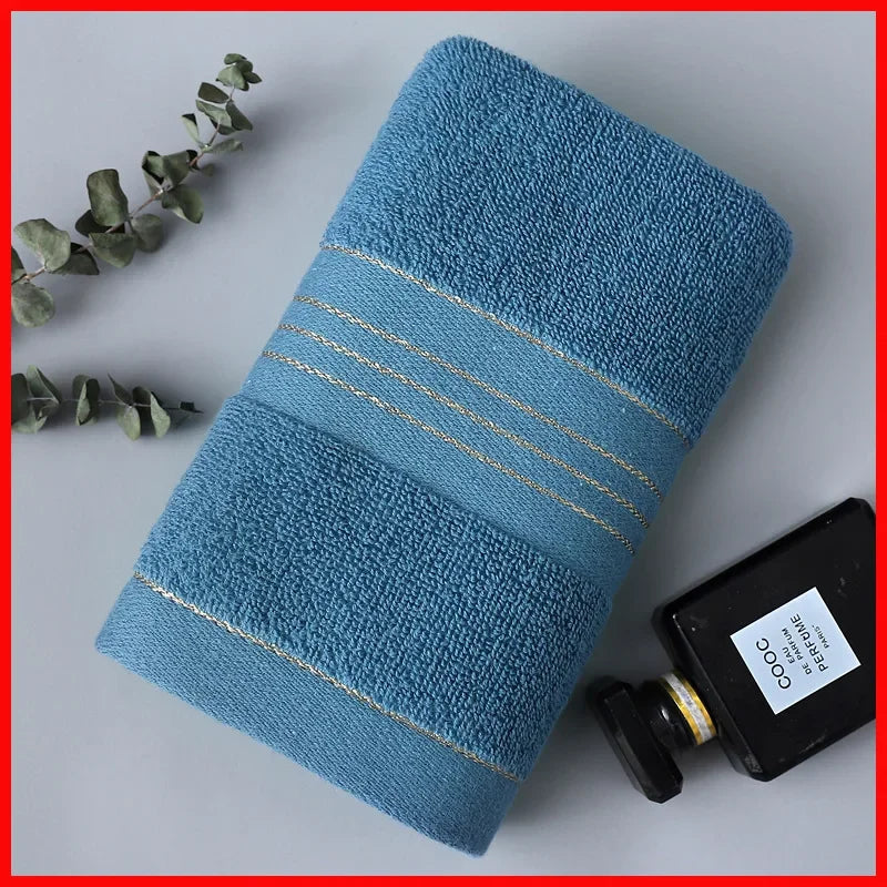 Thickened Jacquard Cotton Face & Bath Towel | Ultra-Absorbent