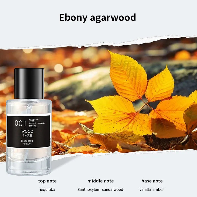 Brand Perfume Lasting Fragrance New Fresh Light Fragrance Tk Hot Selling Elegant Woody Fragrance 50ml Men's And Women's Perfume Peaceful Pleasures Health and Wellness ebony agarwood