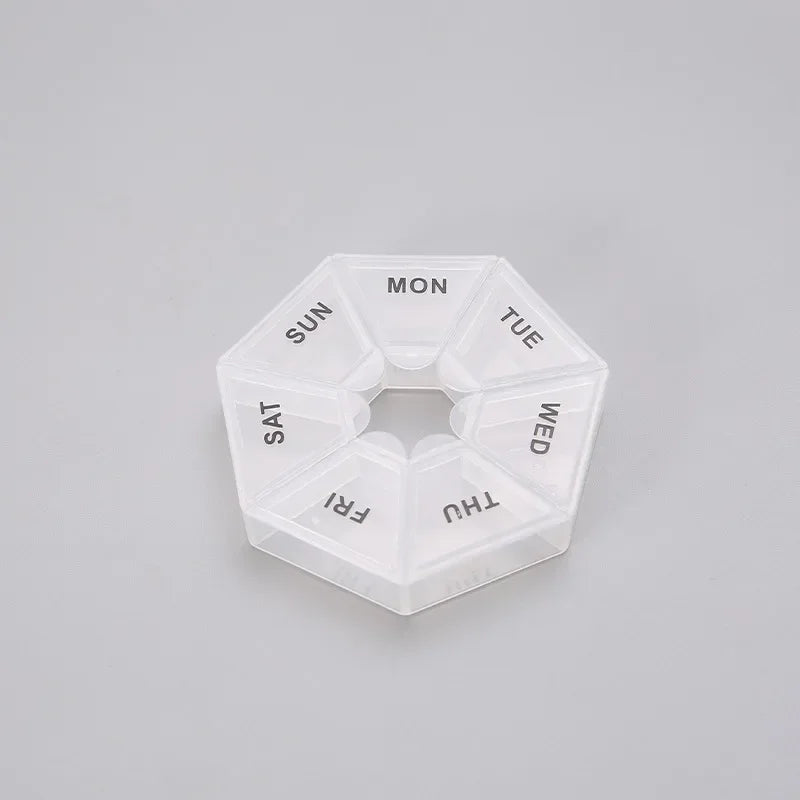 New 7 Days Pill Medicine Box Weekly Tablet Holder Portable Travel Mini Small Pill Box Pills Cases Storage Organizer Container Peaceful Pleasures Health and Wellness NO.2