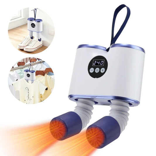 AFDEAL Portable Shoe Dryer | PTC Heat, Timer, Flex Hose Electric Shoe Dryer Oasis Select