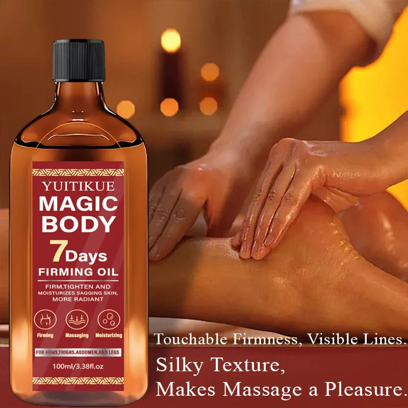 Yuitikue Magic Body Firming Oil, 100ml 7 Days Body Shaping Oil for Firming Tightening & Moisturizing Sagging Skin on Arms Legs Peaceful Pleasures Health and Wellness