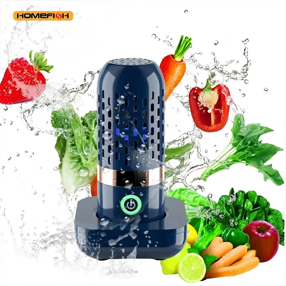 HOMEFISH Multifunctional 3000mAh Fruit And Vegetable Cleaning Machine - Portable Device for Cleaning Fruits And Veggies Peaceful Pleasures Health and Wellness