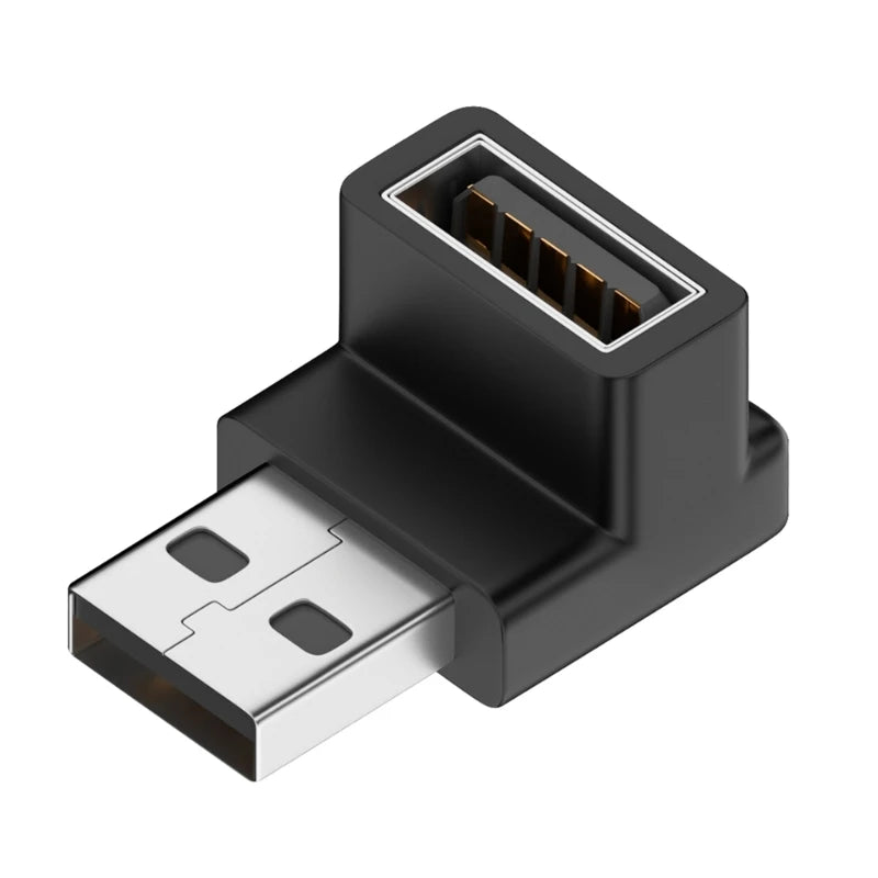 90 Degree USB 3.0 Male to Female Right Angle Extension Adapter USB Upward Elbow Adapter 10Gbps For Laptop PC Connector Converte Peaceful Pleasures Health and Wellness