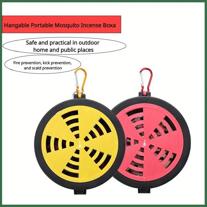 Portable Hangable Mosquito Incense Disc Box – Outdoor & Indoor
