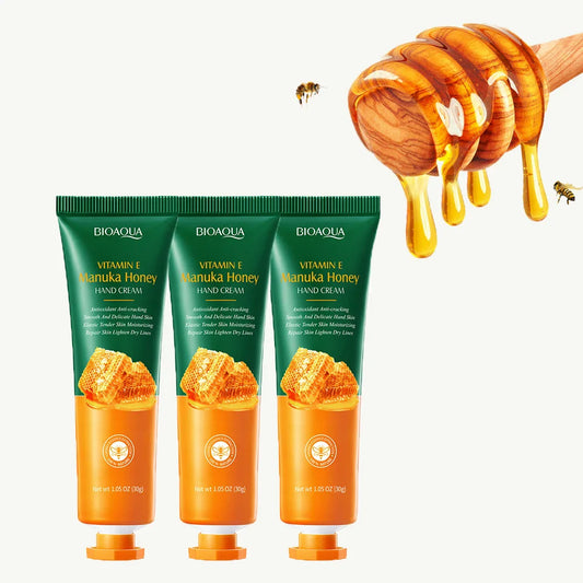 Honey & Vitamin E Hand Cream with Glycerin | Deep Moisture Hand Cream Oasis Select 3pcs