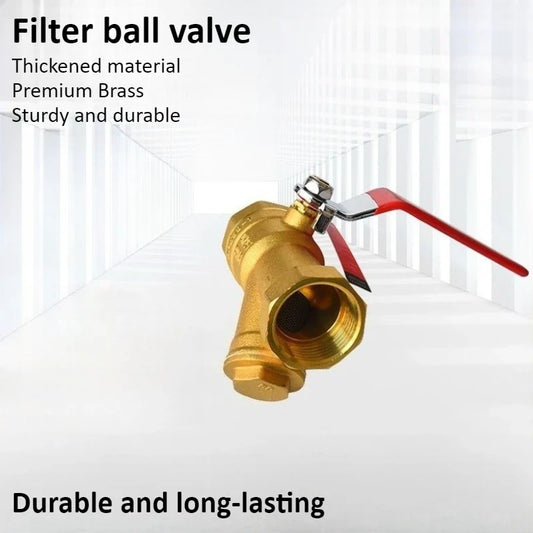 Brass Y-Strainer Filter Valve with Handle – 1/2" 3/4" 1" Y-Strainer Filter Valve Oasis Select