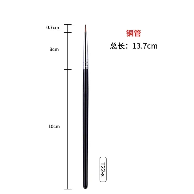Fine Liner Brushes High Quality Small Angled Eyebrow Brush Professional Thin Eyeliner Make Up Brush Brow Eye Contour Makeup Tool Peaceful Pleasures Health and Wellness T22s
