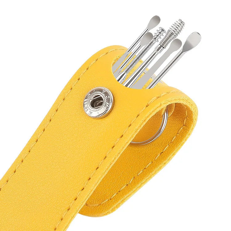 6-Piece Spiral Spring Ear Cleaning Kit | Safe Earwax Removal