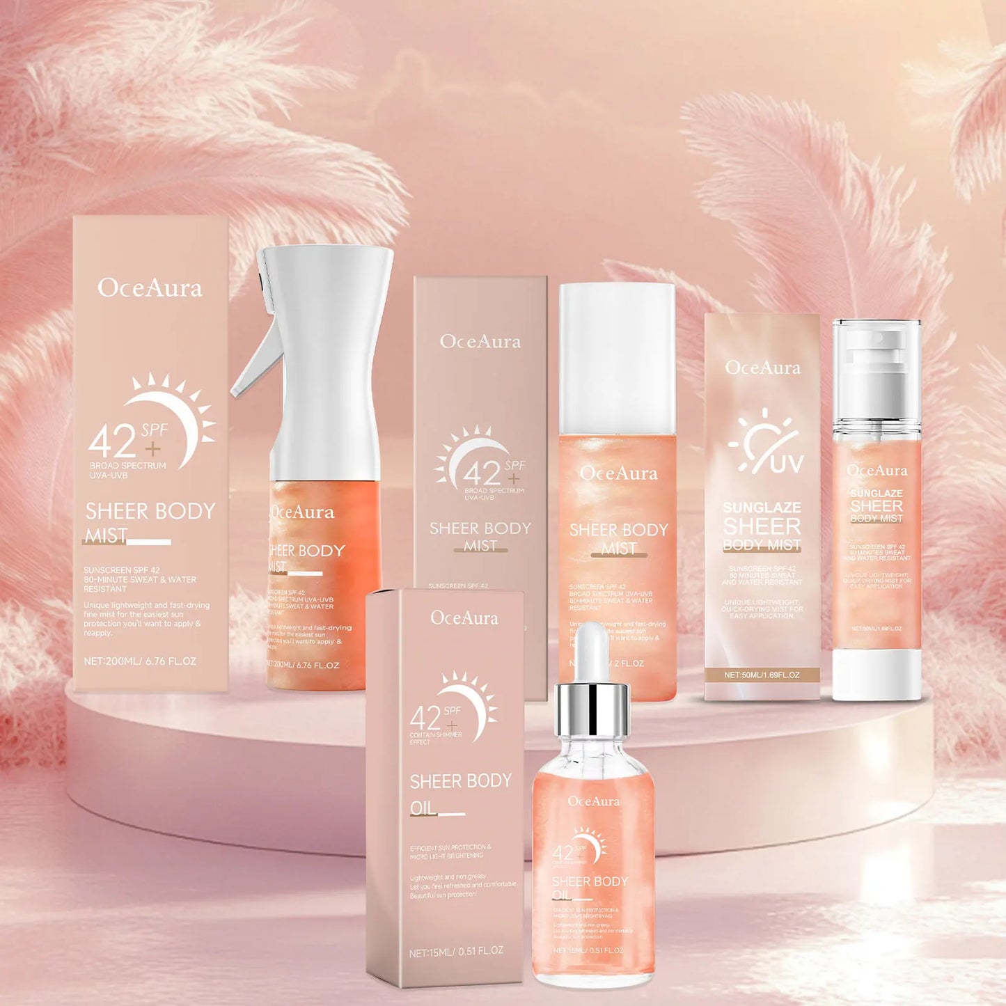 Refreshing Sunscreen Spray Body Sun Block Isolation Mist Long Lasting UV Protector Summer Outdoor Brightening Moisturizer Serum Peaceful Pleasures Health and Wellness