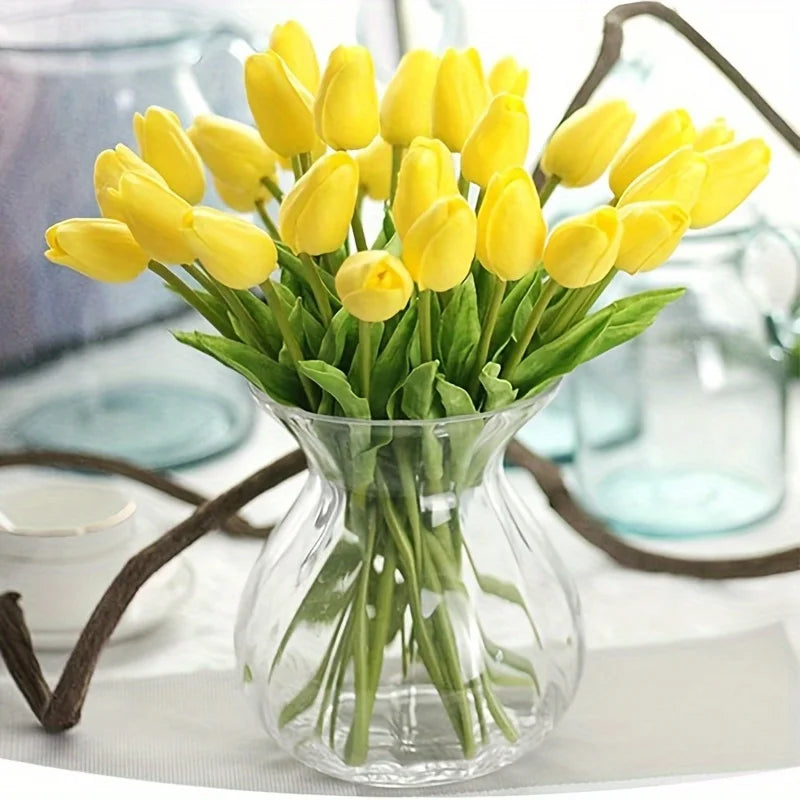 10-Pack Real Touch Artificial Tulips – Wedding & Home Décor