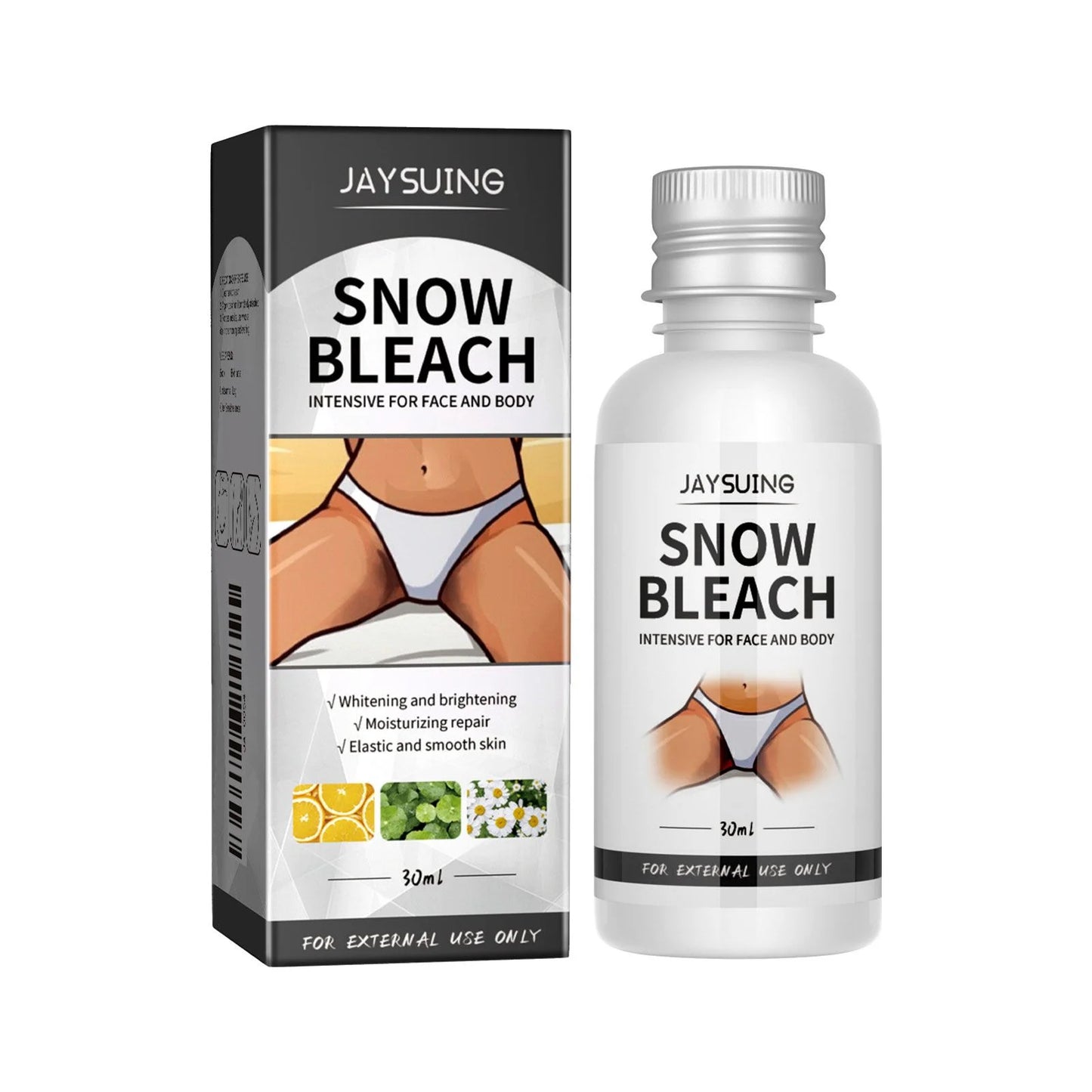 Body Whitening Bleach Cream Brighten Underarm Elbow Knees Joint Removal Intimate Parts Dark Spots Melanin Snow Bleach Cream 30ml Peaceful Pleasures Health and Wellness 30ml Boxed 30ml Boxed