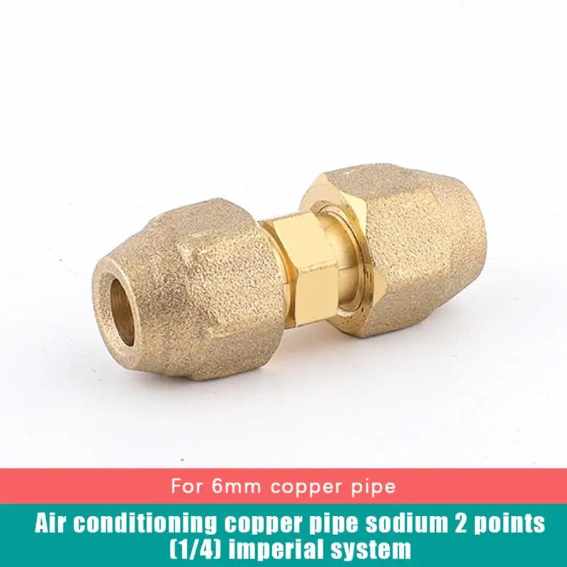 New 1Pcs 2 3 4 5mm Quick Connectors Straight Pipe Extension Joint No-Weld Fittings With Flare Nuts Copper Connectors Peaceful Pleasures Health and Wellness A1