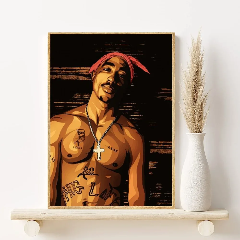 2Pac Minimalist Canvas Poster | Hip-Hop Wall Art Decor
