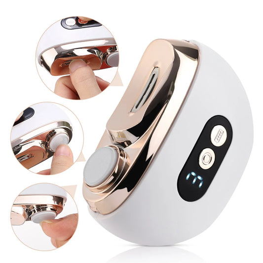Automatic Electric Nail Clipper, 2 in 1 Auto Fingernail Cutter & Polishing Grinder for Baby Senior Adults, 3-Speed Nail Trimmer Peaceful Pleasures Health and Wellness