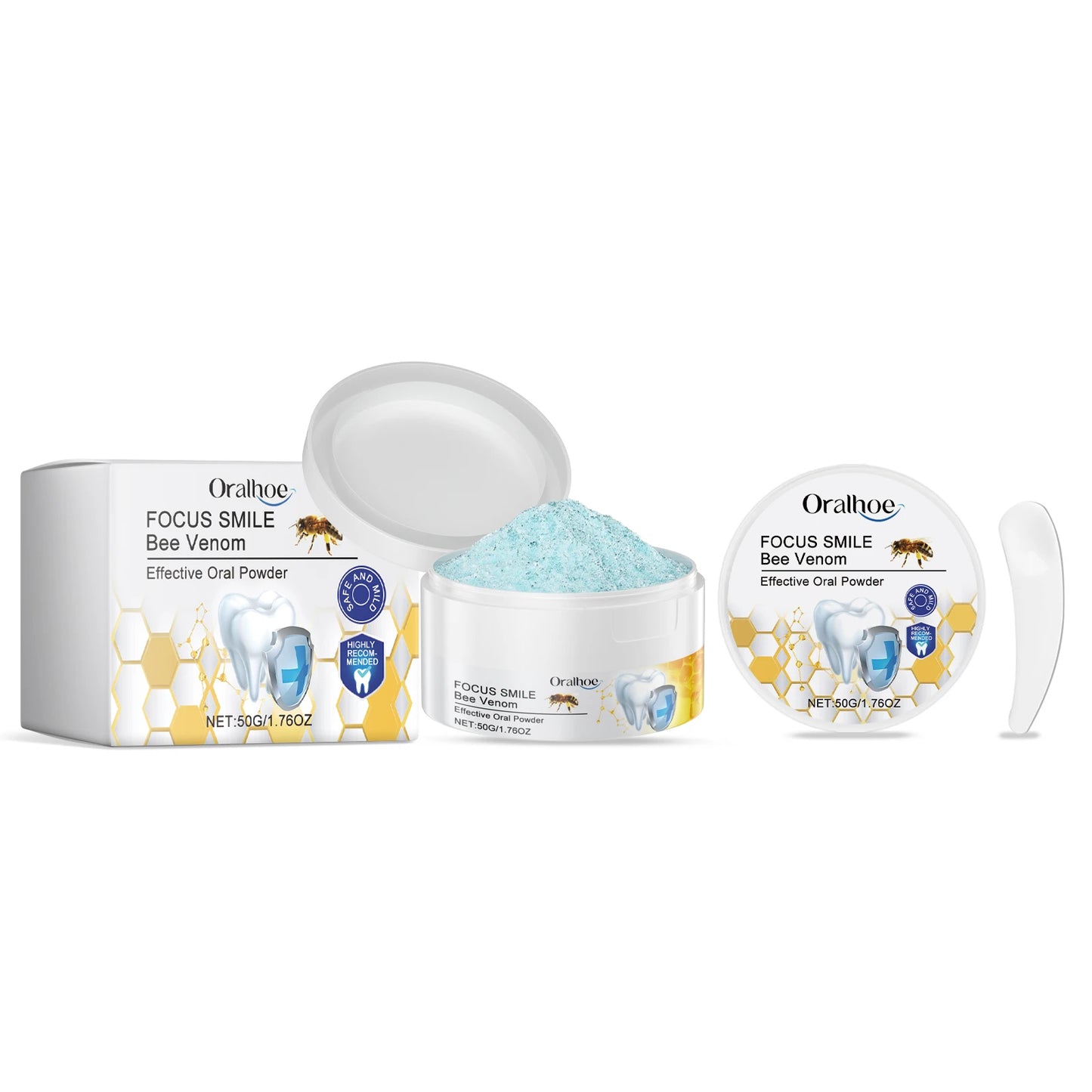 Oralhoe Bee Venom Teeth Whitening Powder | Remove Stains