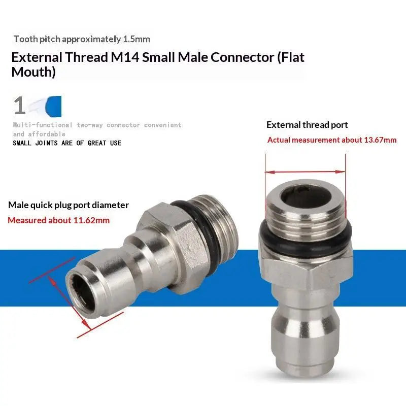 M14 x 1.5 Quick Connector Set – Leak-Proof Pressure Washer Fittings