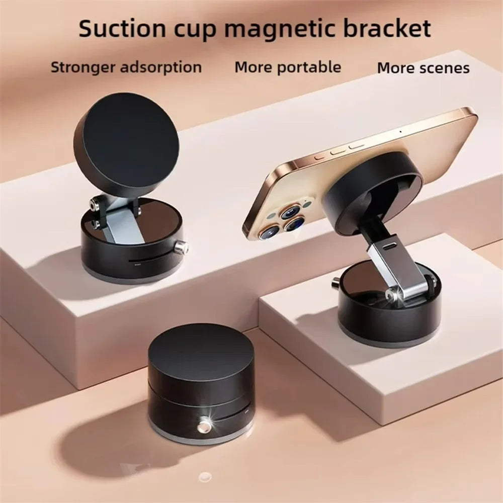 Magnetic Phone Holder – Vacuum Suction Cup Stand for All Phones