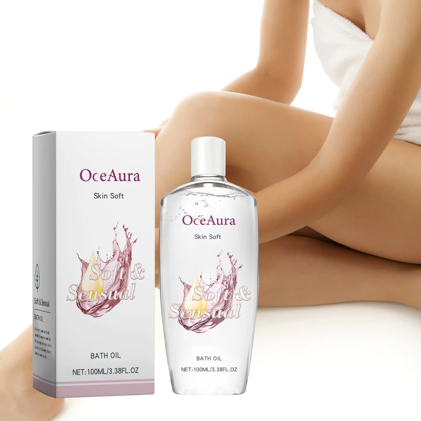 OceAura Body Moisturizing Oil – Brightening Dry Skin Care 3.38oz