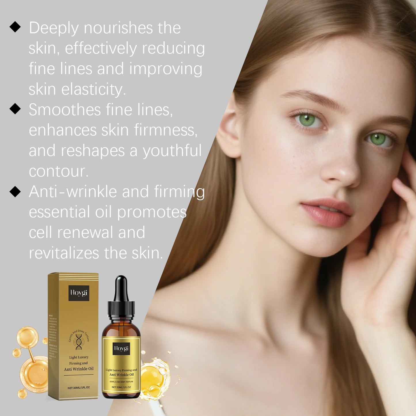 Firming Face Oil – Anti-Wrinkle Lifting & Brightening Serum