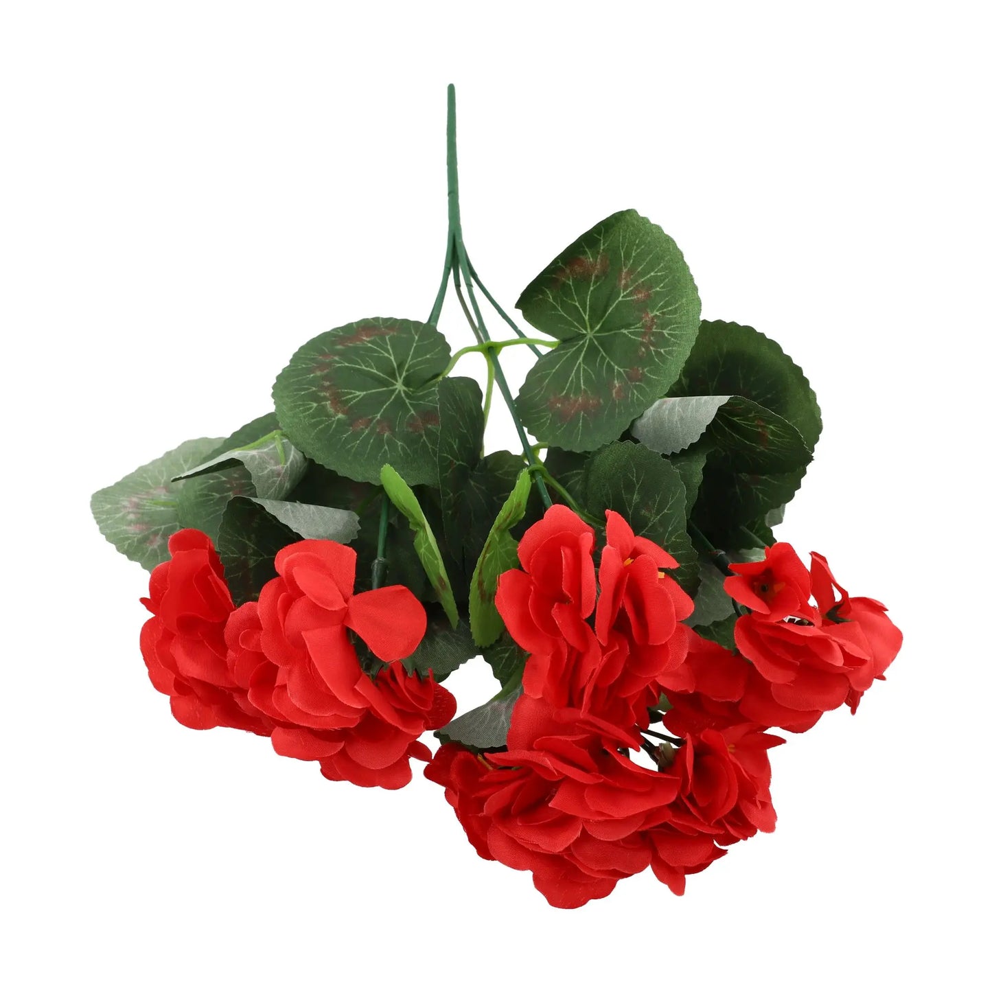 Artificial Silk Begonia Flower | Realistic Geranium Home Decor