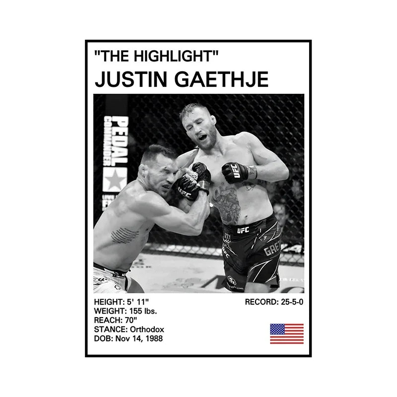 Boxing Legends Black & White Canvas Wall Art – Gym Home Decor