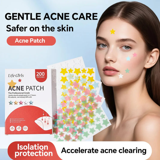 200pc Star Hydrocolloid Acne Patches – Ultrathin & Breathable Hydrocolloid Acne Patch Oasis Select