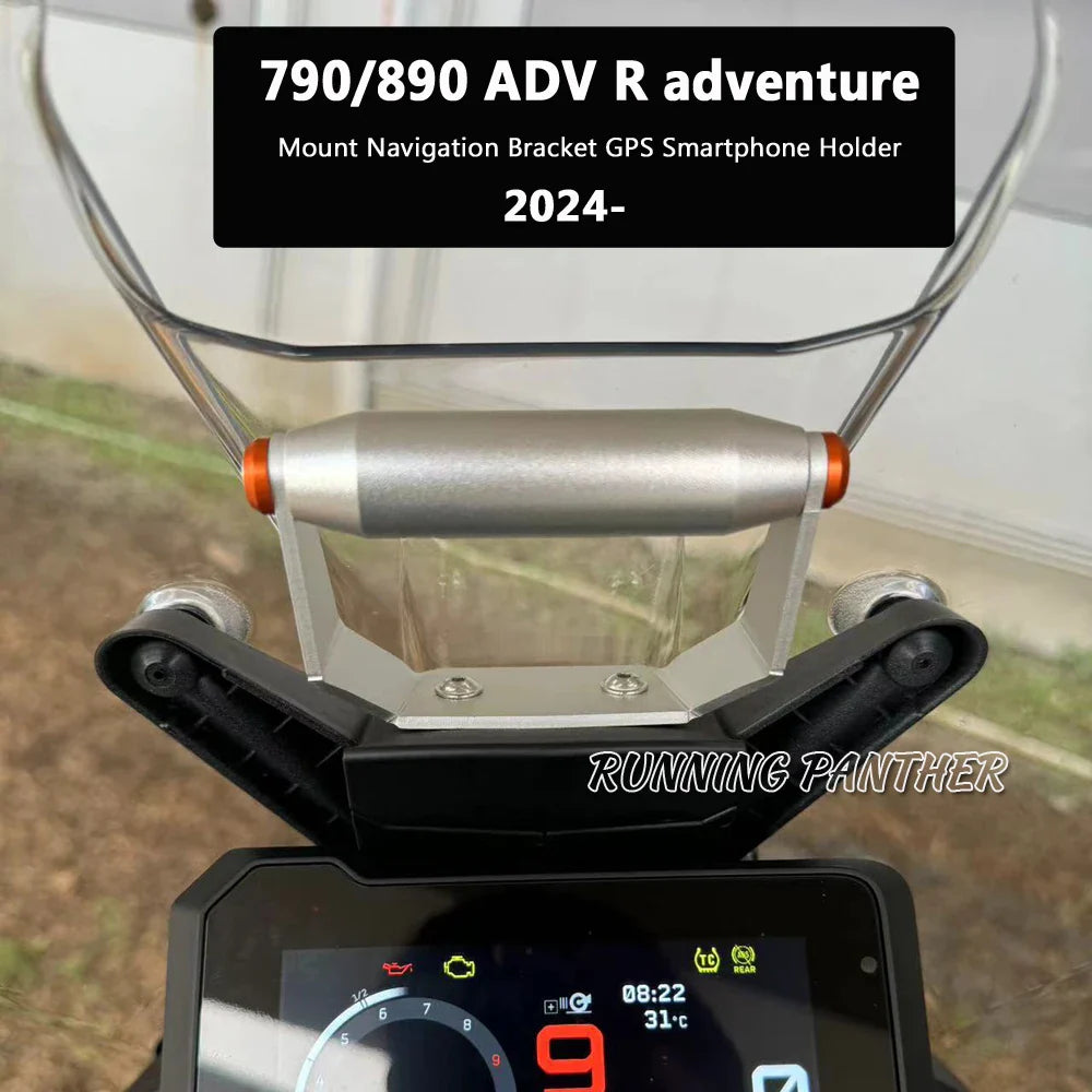 Phone & GPS Mount Bracket for KTM 790/890 ADV 2024+ | Wireless