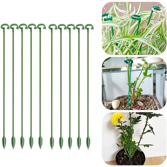 5/10PCS Plant Supports Stand Butterflies Orchid Flower Potted Fixing Rods Reusable Vegetable Protection Fixing Tool Gardening Su Peaceful Pleasures Health and Wellness