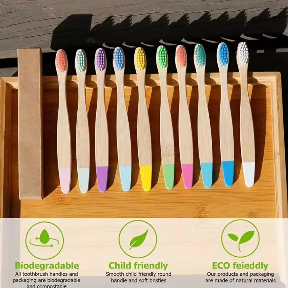 Kids Bamboo Toothbrush – Soft, Eco-Friendly & BPA-Free