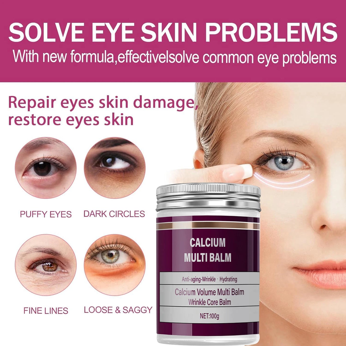 Calcium Multi Balm Retinol & Bee Venom – Hydrating Face Cream Moisturizing Face Cream Peaceful Pleasures Health and Wellness