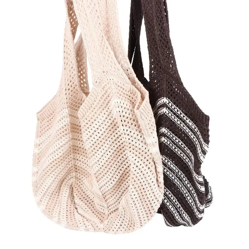 Women's Knitted Tote Bag – Beach, Casual & Commute Shopper