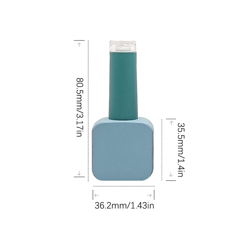 Glass Nail Polish Bottles with Brush – 10ml & 15ml Refillable