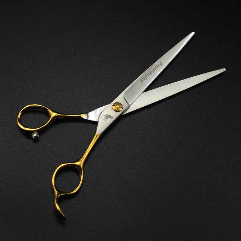 7 Inch Professional Pet Shop Scissors, Dog Grooming Scissors Straight Scissors Suitable for Big Dog Hair Trimming Peaceful Pleasures Health and Wellness
