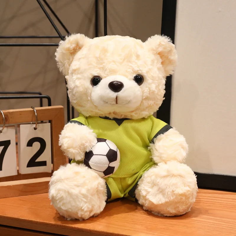 Soccer Teddy Bear Plush Toy | Football Fan Gift 23cm