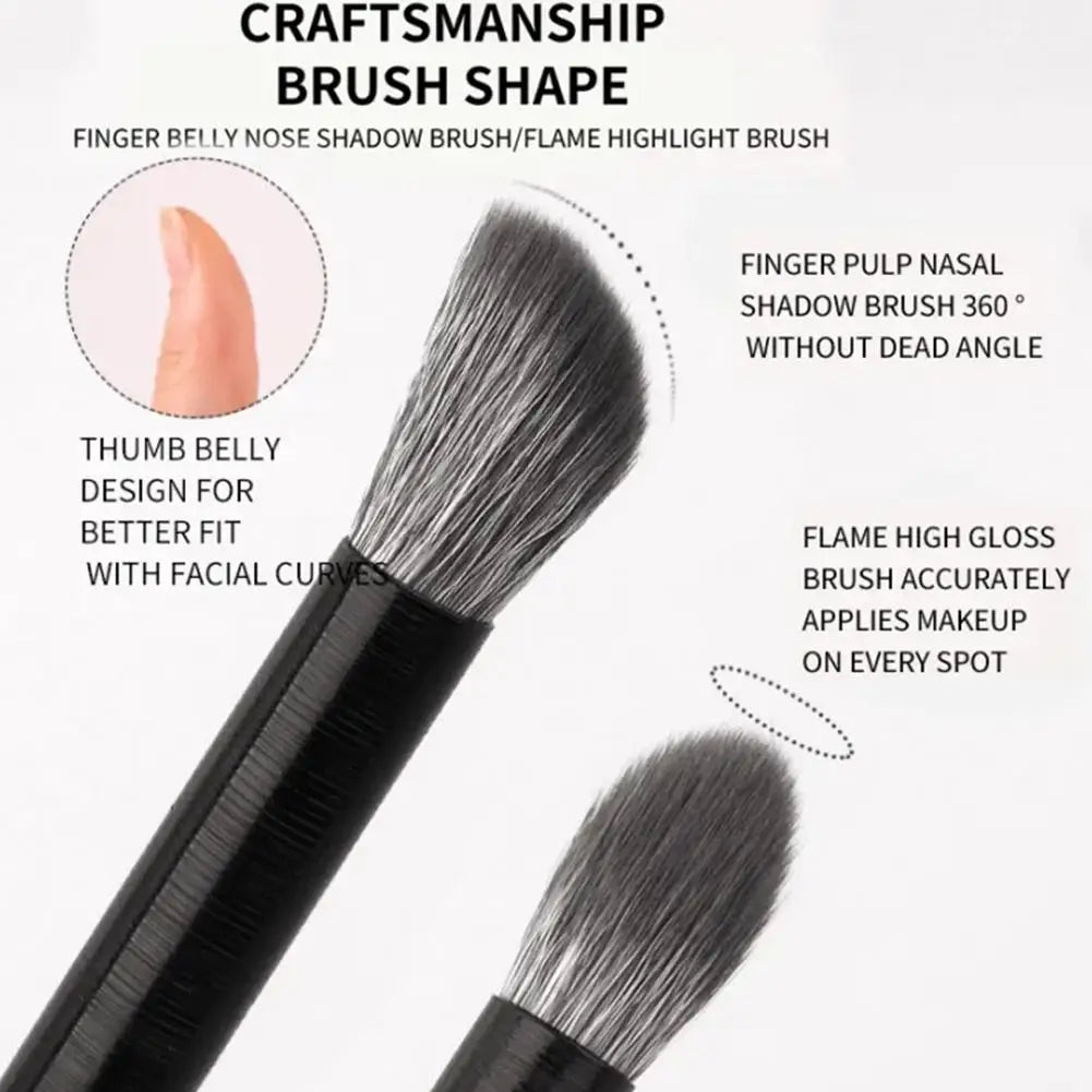 Natural Material Professional Makeup Brush Set Eye Shadow Powder Foundation Blush Contour Shadow Mixed Makeup Beauty Tool Peaceful Pleasures Health and Wellness