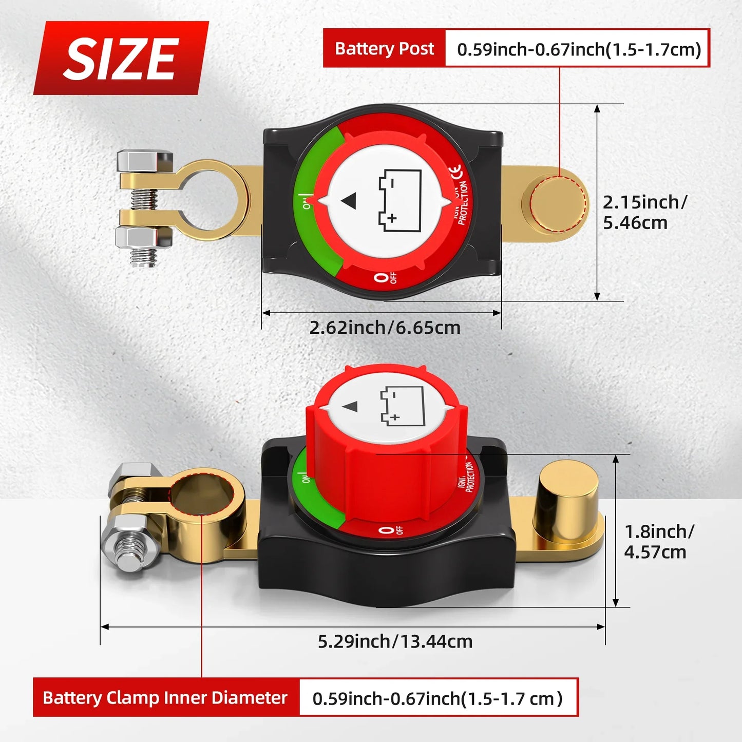 Battery Disconnect Switch 275A | 12-48V On/Off Peaceful Pleasures Health and Wellness
