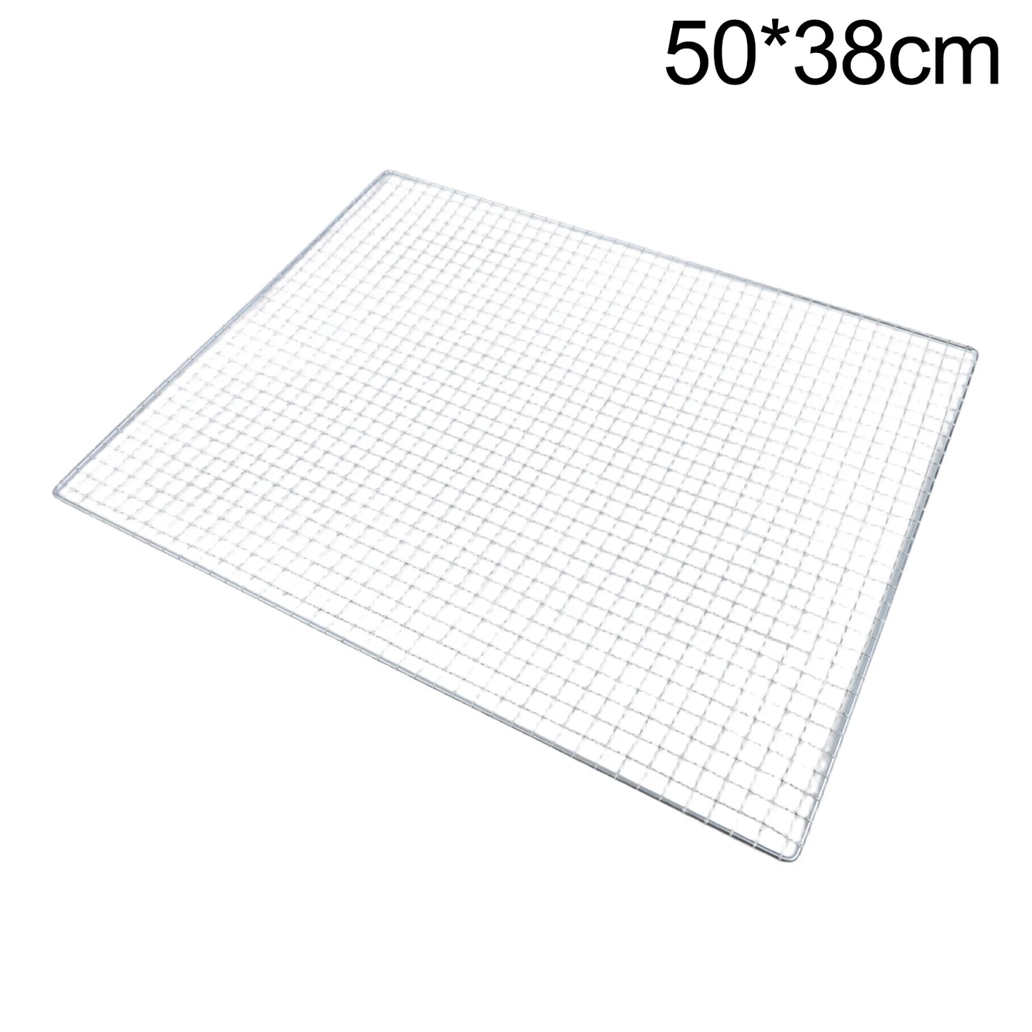 Square Roast Grate Net Grid Galvanized Iron BBQ Fish Meat Vegetable