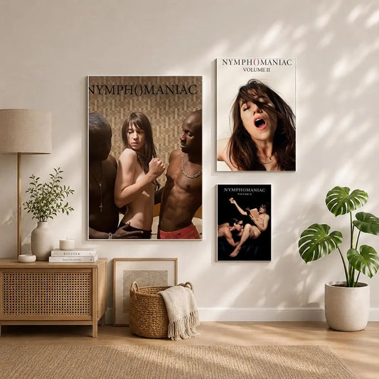 Movie-Nymphomaniac Poster HD Self Adhesive Waterproof Wall Art Ideal for Home Office Dorm Bedroom Great Gift Peaceful Pleasures Health and Wellness
