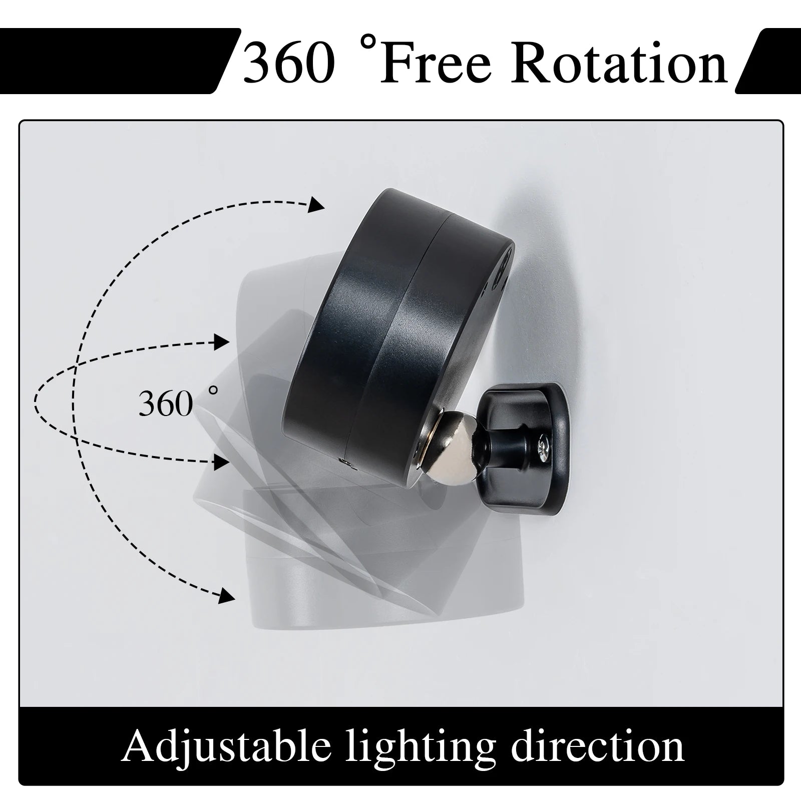 GGbingo LED Magnetic Wall Sconce Lights Dimmable Wall Mounted Lights with Remote, 360° Rotation Wall Mount Lamp for Bedroom Peaceful Pleasures Health and Wellness