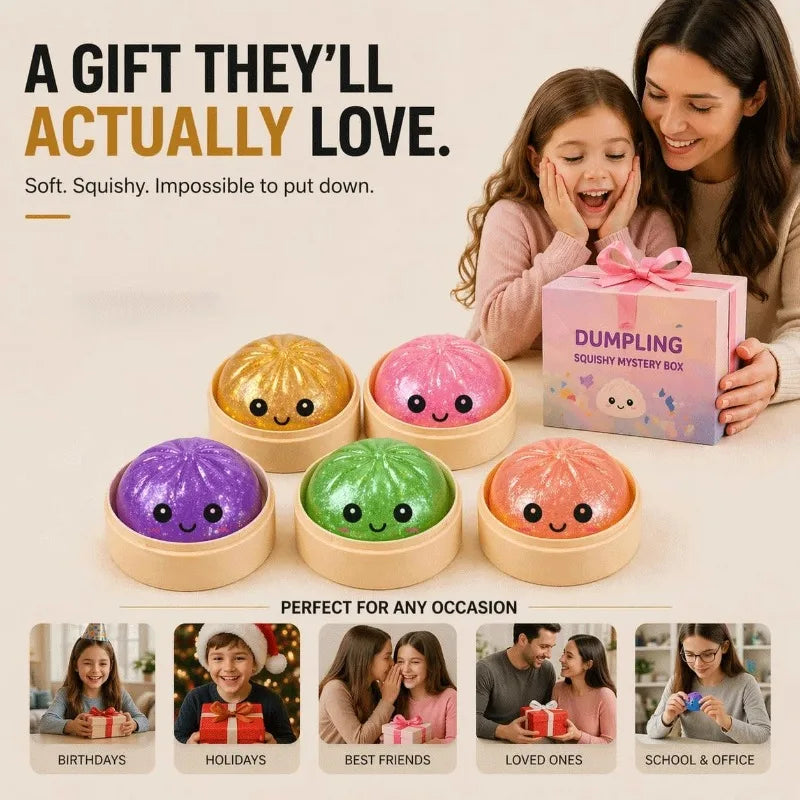Xiao Long Bao Squishy Toy | Dumpling Stress Reliever Gift