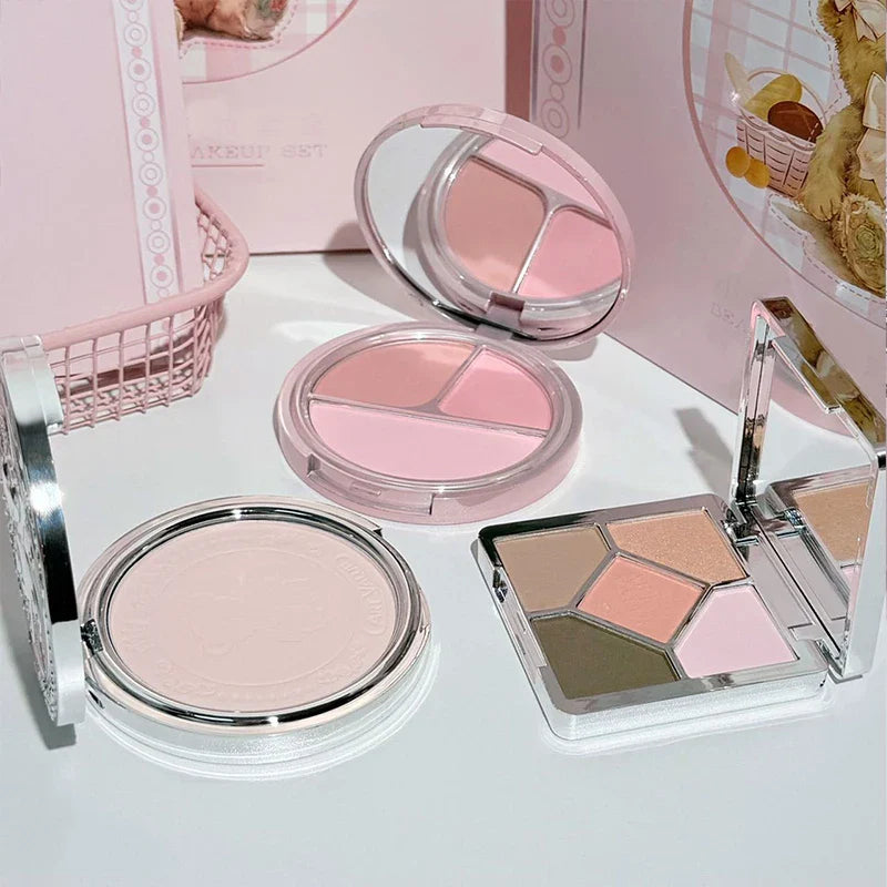 Art Value 7-Piece Makeup Set – Lip, Blush, Eyeshadow & Necklace
