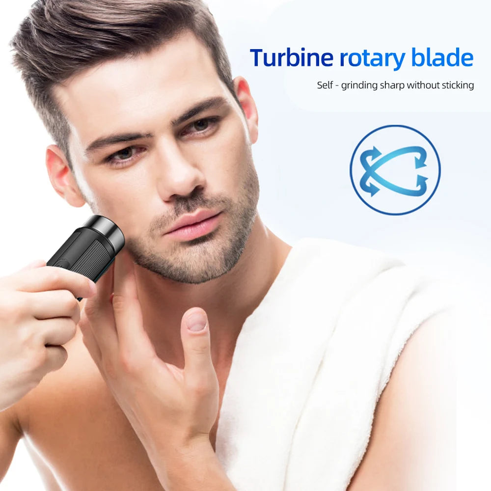 USB Rechargeable Mini Electric Shaver for Men | Travel Razor