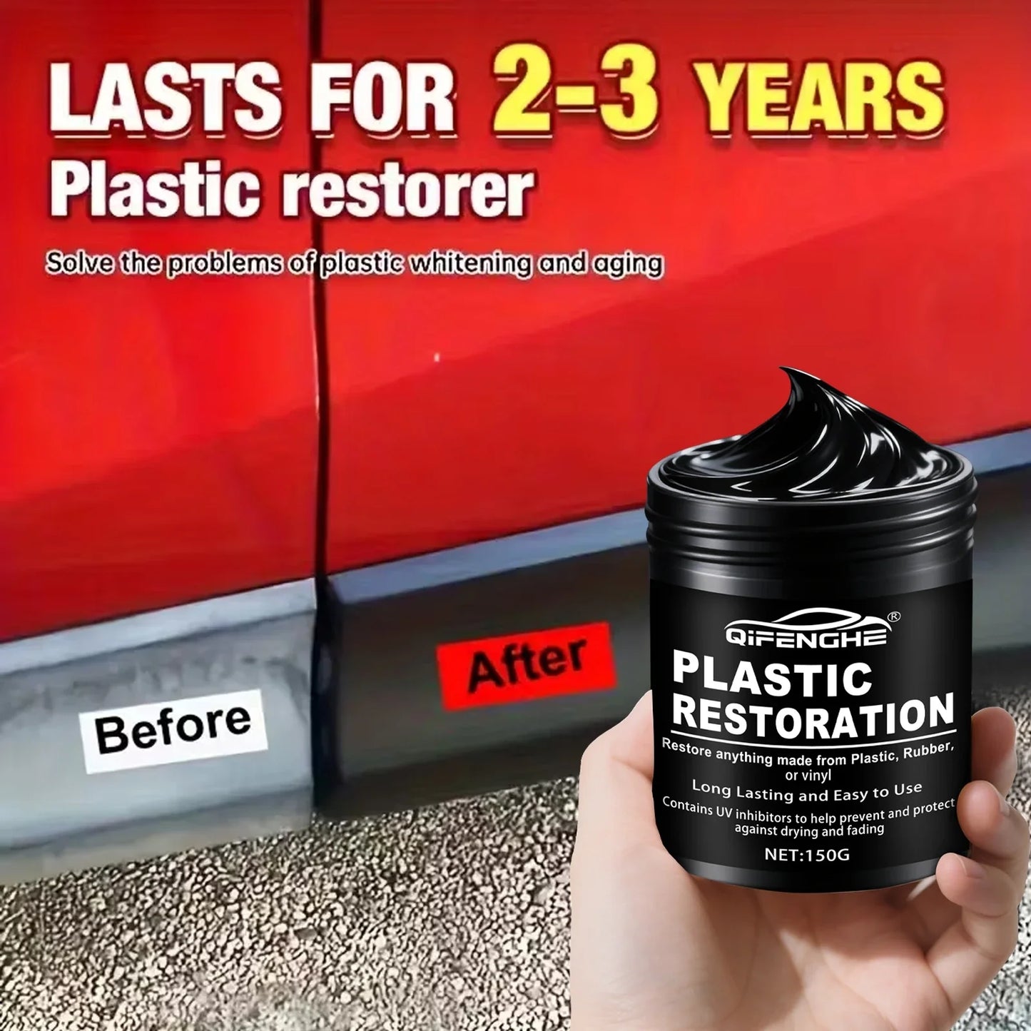 Car Plastic Restorer Polish Paste 150g – Shine & Protection