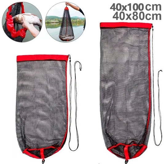 Collapsible Live Fish Net Bag | Crayfish Shrimp Eel Trap Live Fish Net Bag Peaceful Pleasures Health and Wellness