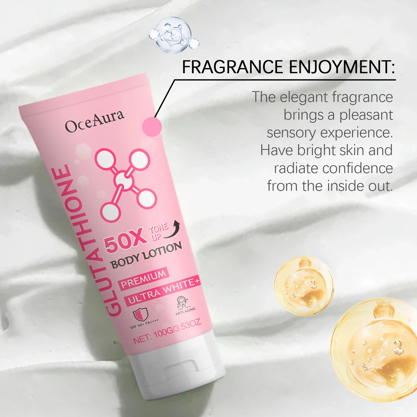OceAura Glutathione Body Cream – Brightening & Moisturizing