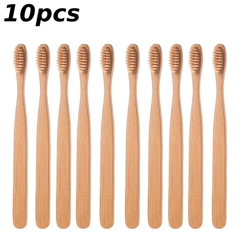 Natural Bamboo Toothbrush – Soft Charcoal Bristles, Eco-Friendly